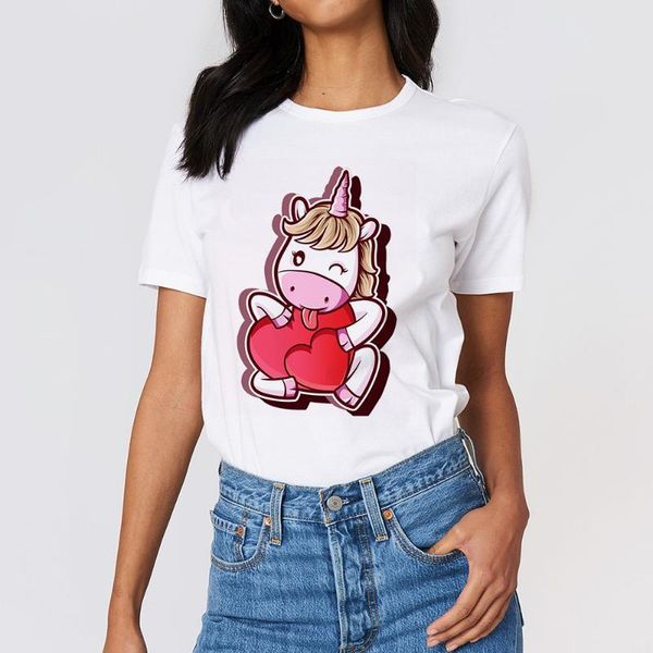 unicorn heart print women tshirt casual funny t shirt gift for lady yong girl tee, White
unicorn heart print women tshirt casual funny t shirt gift for lady yong girl tee, White