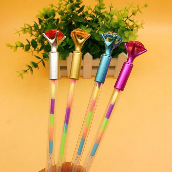 4 pcs rainbow color crystal highlighter pen cute writing marker watercolor pens office school supplies stationery, Black;red
4 pcs rainbow color crystal highlighter pen cute writing marker watercolor pens office school supplies stationery, Black;red