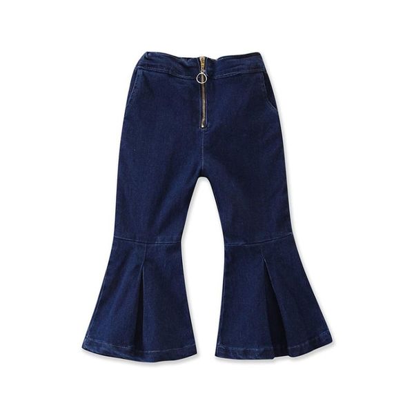 children's wear 2020 children's all-match jeans girls flare pants, Blue 
children's wear 2020 children's all-match jeans girls flare pants, Blue