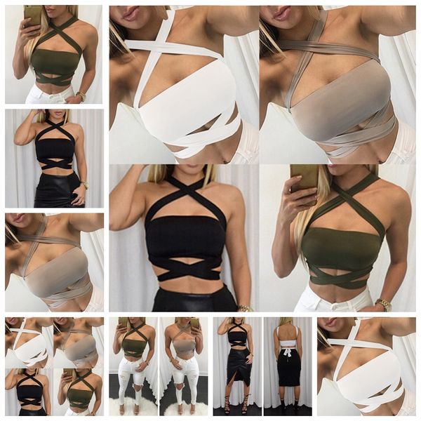 spot camisoles european spring and summer bandage cross halter vest bottom wrapped chest, support mixed batch, Black;white
spot camisoles european spring and summer bandage cross halter vest bottom wrapped chest, support mixed batch, Black;white