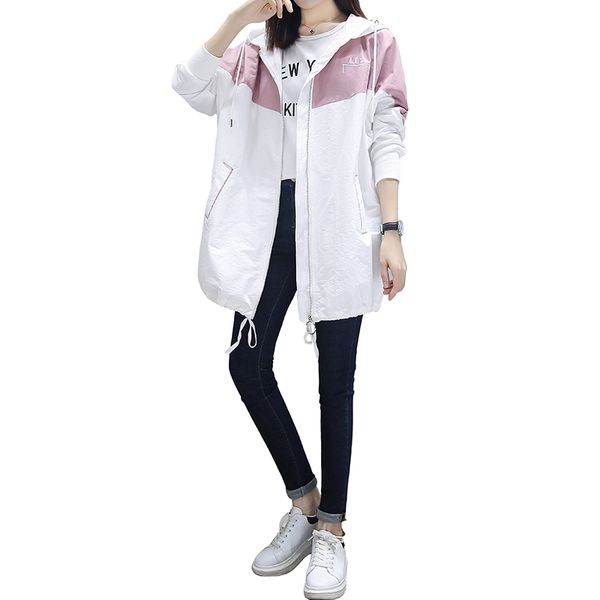 

2020 autumn winter new korean college trench coat women's plus size hooded cardigan plus cotton windbreaker coat overcoat, Tan;black