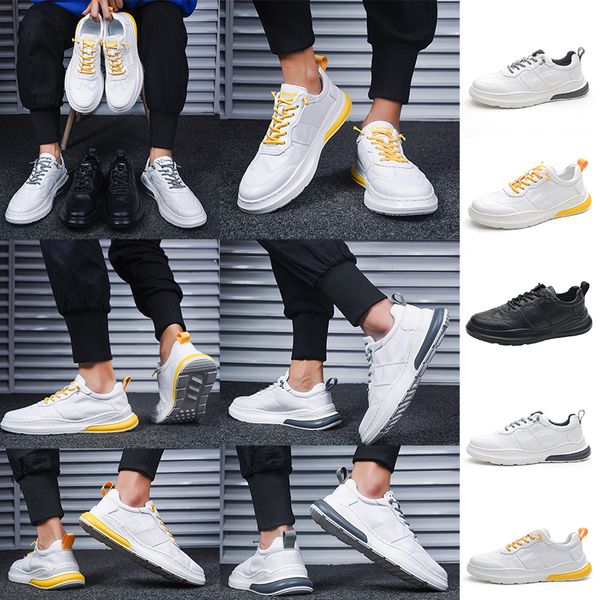 

hot fashion mens platform shoes sneakers wear resistant black yellow white lightweight walking hiking men casual shoes eur 3945 in china, A2
