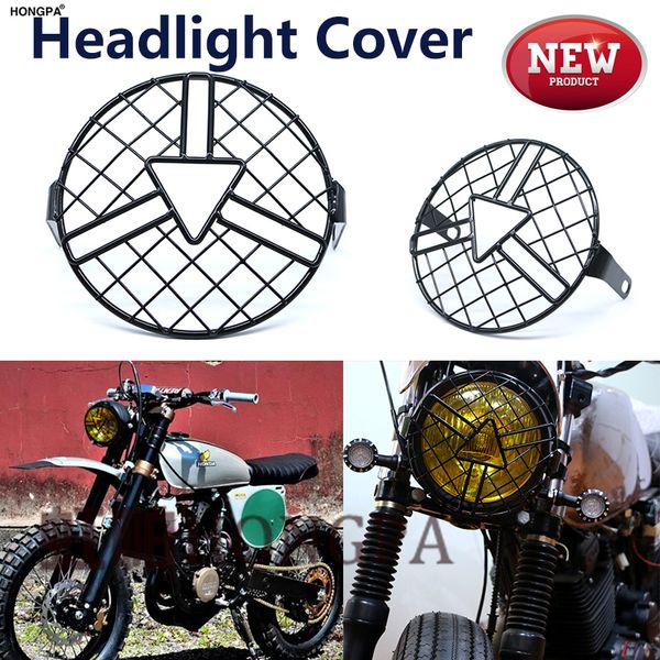 new for cb400ss en gn cg 125 250 universal 7inch motorcycle front headlight lampshade mesh grill cover mask protector guard
new for cb400ss en gn cg 125 250 universal 7inch motorcycle front headlight lampshade mesh grill cover mask protector guard