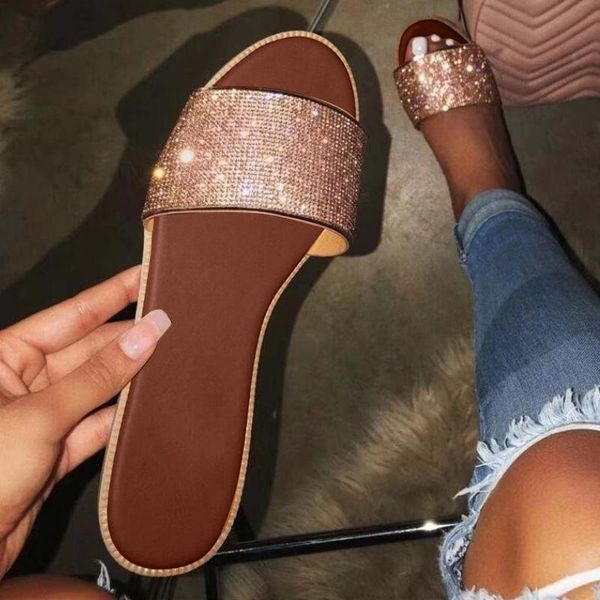 2020 fashion women flat sandals bling roman slippers summer casual beach shoes women slides large size indoor&outdoor shoes, Black
2020 fashion women flat sandals bling roman slippers summer casual beach shoes women slides large size indoor&outdoor shoes, Black