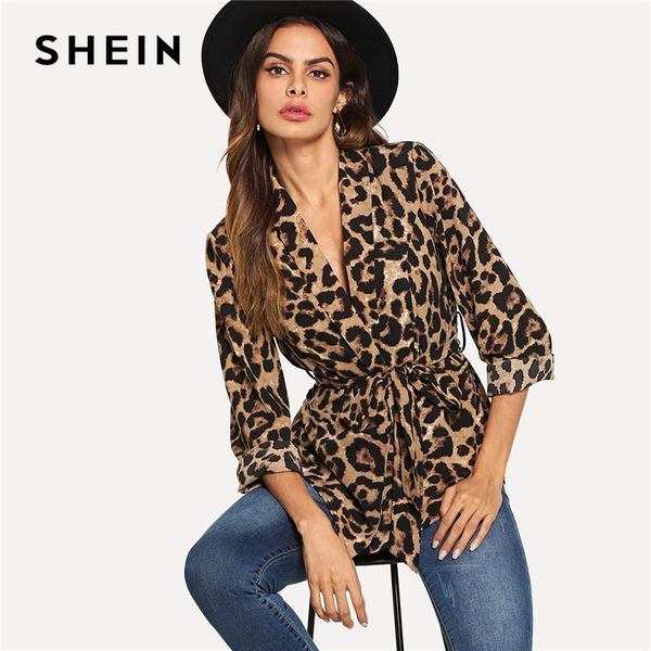 shein multicolor highstreet office lady shawl collar belted leopard print elegant blazer 2018 autumn workwear women outerwear, White;black
shein multicolor highstreet office lady shawl collar belted leopard print elegant blazer 2018 autumn workwear women outerwear, White;black