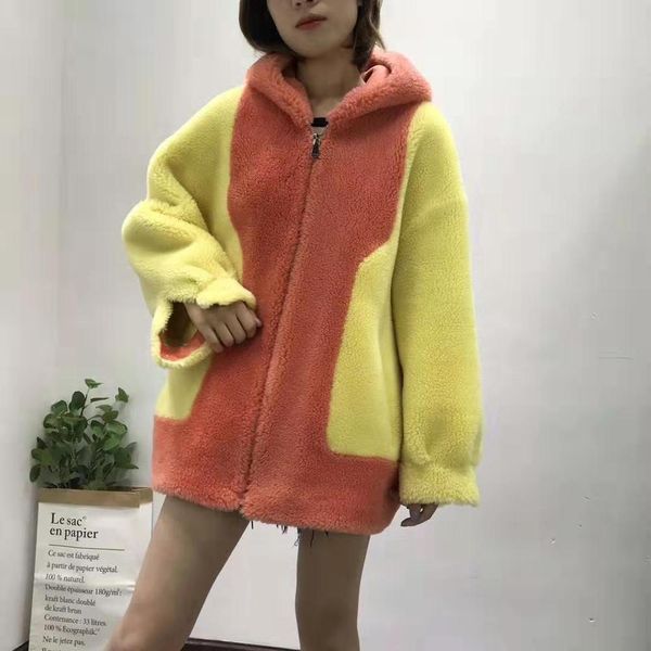 women's fur & faux sheep coat hooded jacket suede leather lining real price women clothes winter 2021 m letter pattern abrigo mujer woo, Black
women's fur & faux sheep coat hooded jacket suede leather lining real price women clothes winter 2021 m letter pattern abrigo mujer woo, Black