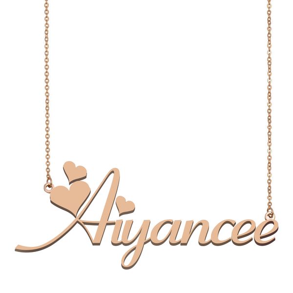 Aiyancee Name Necklace Pendant for Women Girls Birthday Gift Custom Nameplate Children Best Friends Jewelry 18k Gold Plated Stainless Steel, Silver
Aiyancee Name Necklace Pendant for Women Girls Birthday Gift Custom Nameplate Children Best Friends Jewelry 18k Gold Plated Stainless Steel, Silver