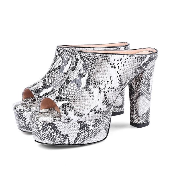 wholesale women thick high heels sandals real leather open toe platform slippers print snake party shoes women size 34-39, Black
wholesale women thick high heels sandals real leather open toe platform slippers print snake party shoes women size 34-39, Black