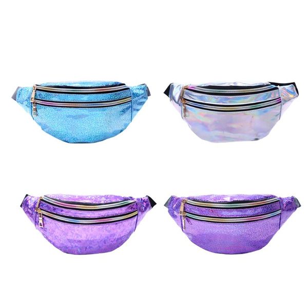 women chest shoulder bag laser splicing pu leather waist pack ladies double layer zipper bag for vacation and travel
women chest shoulder bag laser splicing pu leather waist pack ladies double layer zipper bag for vacation and travel