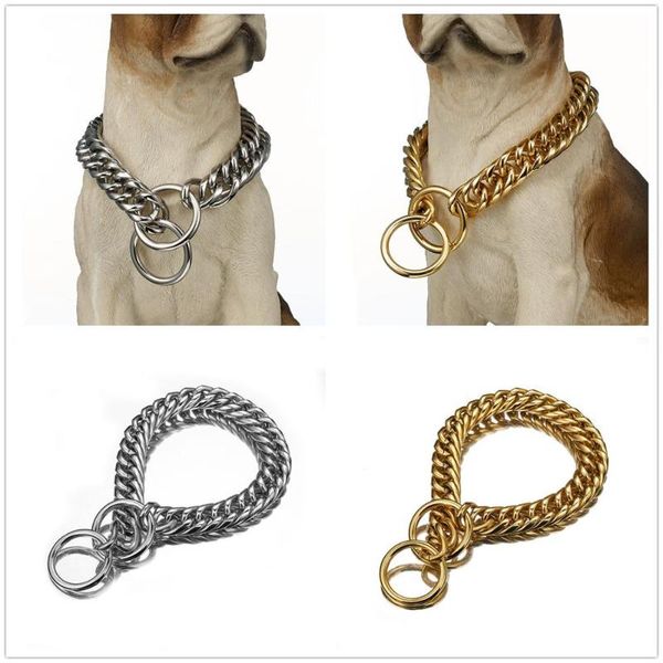 usefulpet heavy duty choke collar necklace huge silver color/gold double cuban curb chain stainless steel collar for dog's12-34
usefulpet heavy duty choke collar necklace huge silver color/gold double cuban curb chain stainless steel collar for dog's12-34