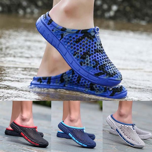 2020 summer new men's sandals pvc lightweight hollow beach slippers non-slip men women garden clog shoes casual, Black
2020 summer new men's sandals pvc lightweight hollow beach slippers non-slip men women garden clog shoes casual, Black