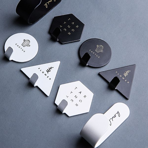 hooks & rails 4pcs/set geometric wall hook nordic key holder self-adhesive coat hanger rack kitchen bathroom organizer home decoration
hooks & rails 4pcs/set geometric wall hook nordic key holder self-adhesive coat hanger rack kitchen bathroom organizer home decoration
