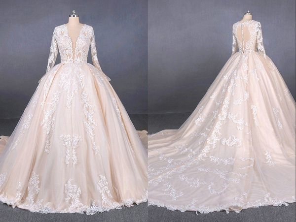deep v neck champagne wedding dresses princess 2020 long sleeves beading chapel train wedding reception dress bridal gowns new, White
deep v neck champagne wedding dresses princess 2020 long sleeves beading chapel train wedding reception dress bridal gowns new, White