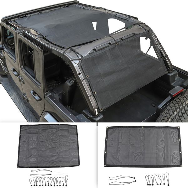 black mesh sunshade roof sun net trunk insulation net for jeep wrangler jl 2018 up 4door
black mesh sunshade roof sun net trunk insulation net for jeep wrangler jl 2018 up 4door