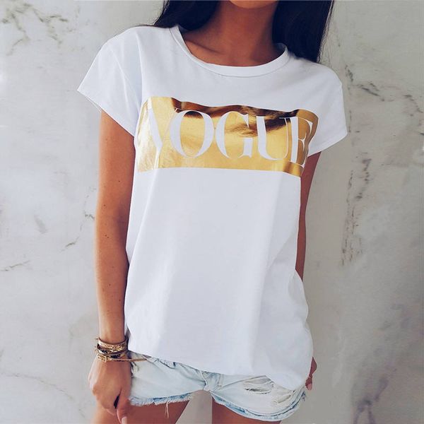 t shirt for women vintage vogue letter print women short sleeve summer style t-shirt female vestidos ropa mujer, White
t shirt for women vintage vogue letter print women short sleeve summer style t-shirt female vestidos ropa mujer, White