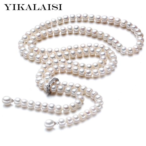 yikalaisi 2017 100%natural freshwater pearl long necklace 8-9 mm real pearl 925 sterling silver jewelry for women gifts
yikalaisi 2017 100%natural freshwater pearl long necklace 8-9 mm real pearl 925 sterling silver jewelry for women gifts