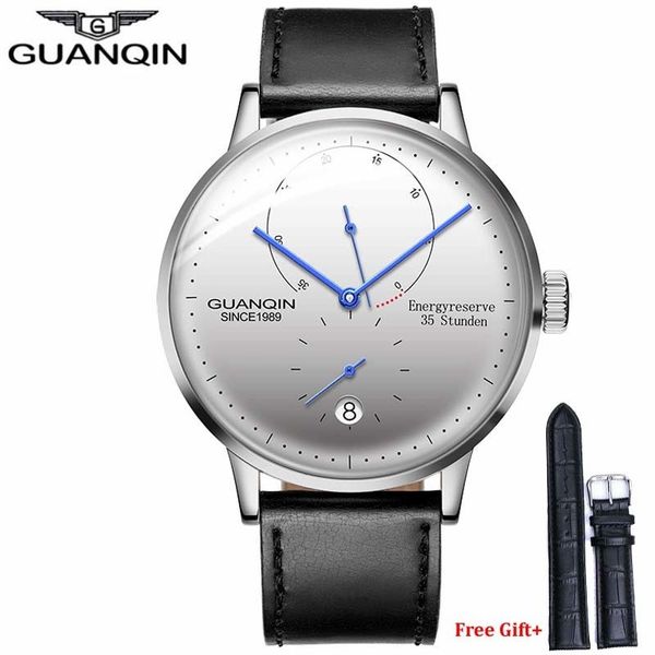 guanqin men watches brand luxury automatic mechanical watch casual leather strap sapphire waterproof analog wristwatch mens j190706, Slivery;brown
guanqin men watches brand luxury automatic mechanical watch casual leather strap sapphire waterproof analog wristwatch mens j190706, Slivery;brown