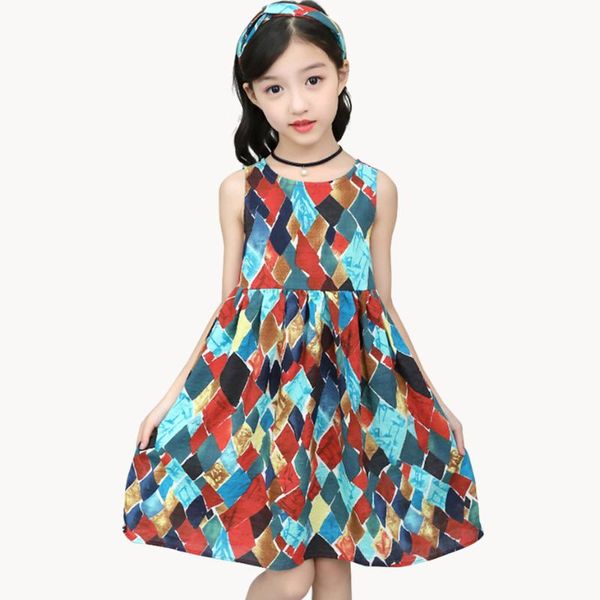 girl summer dresses sleeveless girl child dress soft cotton kids dresses geometric patterns girls costumes kids, Red;yellow
girl summer dresses sleeveless girl child dress soft cotton kids dresses geometric patterns girls costumes kids, Red;yellow