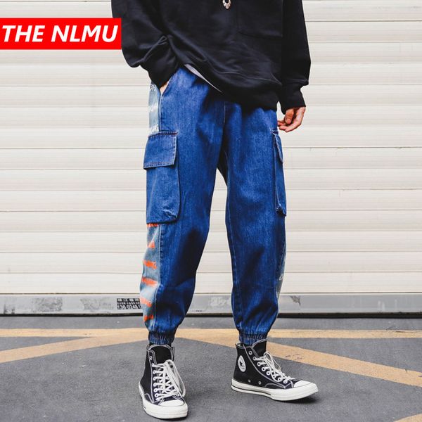 men harajuku denim pants hip hop cargo pants streetwear baggy jeans harem joggers casual tactical trousers wg741, Blue
men harajuku denim pants hip hop cargo pants streetwear baggy jeans harem joggers casual tactical trousers wg741, Blue