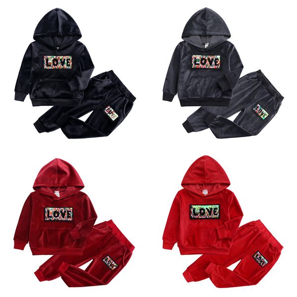 kid boys girls clothes sets sequin decoration children's spring autumn sweater two-piece clothing velvet solid sportswear casual, White
kid boys girls clothes sets sequin decoration children's spring autumn sweater two-piece clothing velvet solid sportswear casual, White
