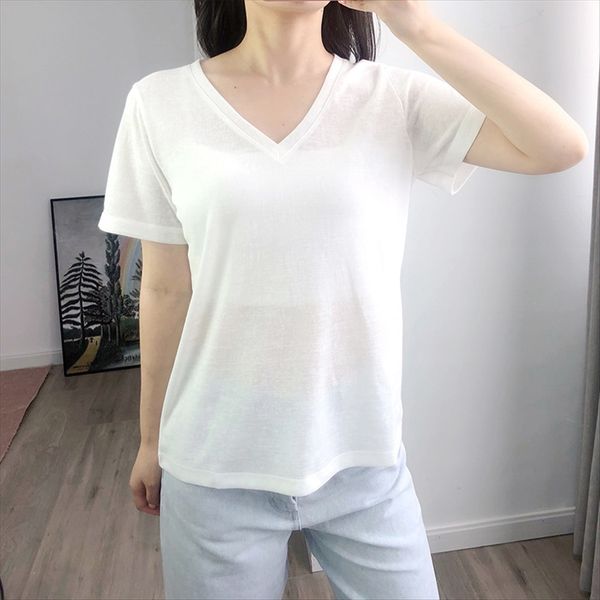 cos style women's 2020 linen t-shirt v-neck t-shirt women's short sleeve loose all-match thin, White
cos style women's 2020 linen t-shirt v-neck t-shirt women's short sleeve loose all-match thin, White