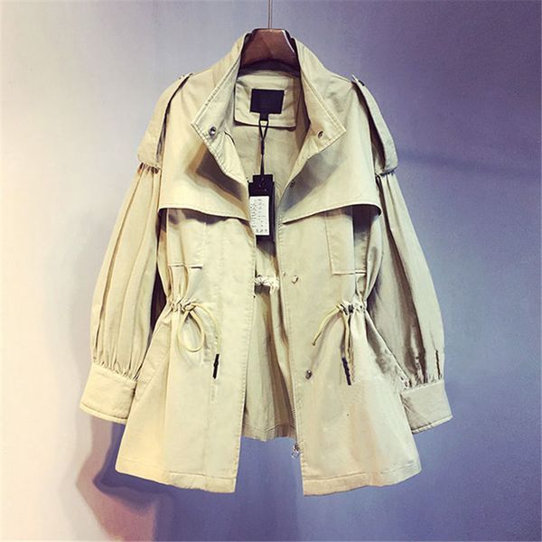 spring/autumn 2020 fashion new trench coat women short short embroidery hooded long sleeve loose trench coat tide 017, Tan;black
spring/autumn 2020 fashion new trench coat women short short embroidery hooded long sleeve loose trench coat tide 017, Tan;black