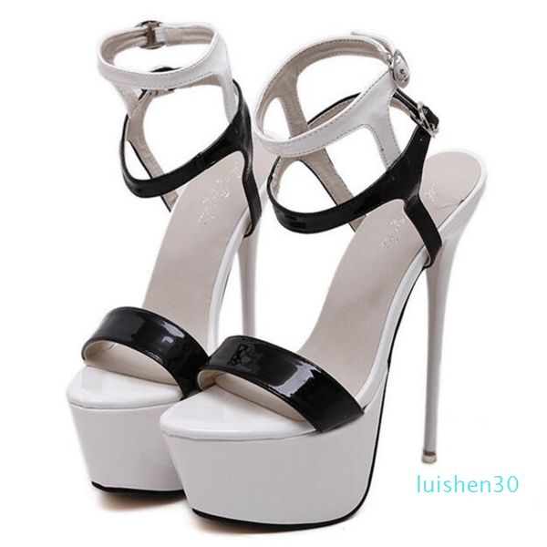 2019 new summer women high heels sandals 16cm fashion stripper shoes party pumps shoes women platform sandals l30, Black
2019 new summer women high heels sandals 16cm fashion stripper shoes party pumps shoes women platform sandals l30, Black