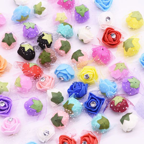 50/100pcs 2cm pe foam rose artificial flower heads with acrylic diamond for home wedding diy wreath decorated teddy bears flower
50/100pcs 2cm pe foam rose artificial flower heads with acrylic diamond for home wedding diy wreath decorated teddy bears flower