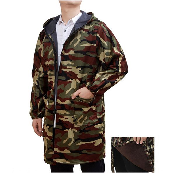 waterproof dust proof inside fleece warm apron 3 layers of composite material outdoor work hunting camouflage coat trench, Camo;black
waterproof dust proof inside fleece warm apron 3 layers of composite material outdoor work hunting camouflage coat trench, Camo;black