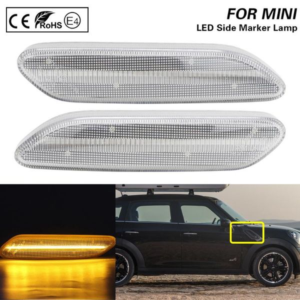2x led side marker lamp light clear lens amber light for mini r60 countryman r61 paceman 12-17
2x led side marker lamp light clear lens amber light for mini r60 countryman r61 paceman 12-17