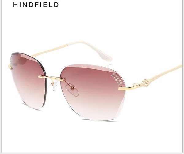 женские солнцезащитные очки европейской и американской тенденции без оправ, White;black 
женские солнцезащитные очки европейской и американской тенденции без оправ, White;black