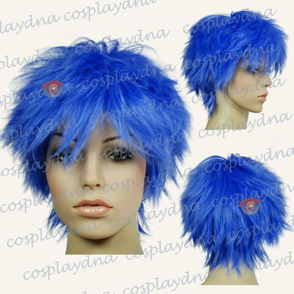 12 inch ultra series hi temp dark blue spiky short cosplay dna wig new fashion picture wig, Black
12 inch ultra series hi temp dark blue spiky short cosplay dna wig new fashion picture wig, Black