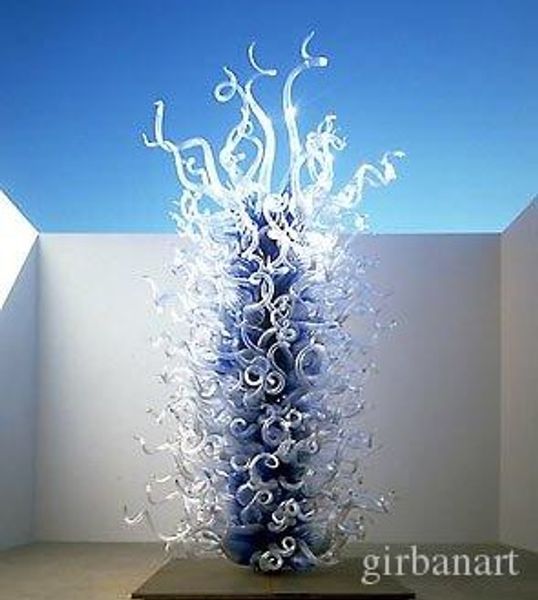 modern blue and clear lamps outdoor arts decoration 100% hand blown art glass standing sculpture
modern blue and clear lamps outdoor arts decoration 100% hand blown art glass standing sculpture
