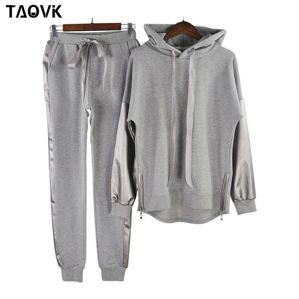 women active lace -up hoodies sportswear leather patchwork side zippers street -wear 2 piece sets suits tracksuit female convention, Gray
women active lace -up hoodies sportswear leather patchwork side zippers street -wear 2 piece sets suits tracksuit female convention, Gray