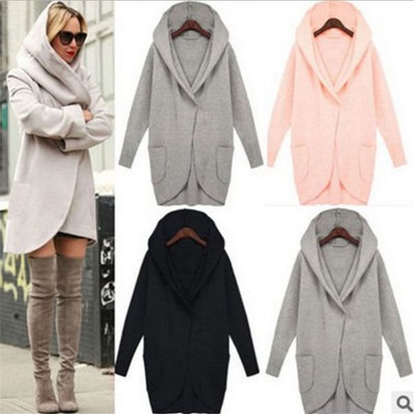 drop shipping fall winter coat women trench coats pocket long sleeve hooded women overcoat cotton blend cardigans hoodies coat, Black
drop shipping fall winter coat women trench coats pocket long sleeve hooded women overcoat cotton blend cardigans hoodies coat, Black