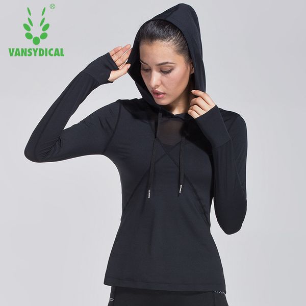 vansydical mesh gym yoga shirts womens long sleeve hooded running workout yoga jacket clothes breathable fitness sports, White;red
vansydical mesh gym yoga shirts womens long sleeve hooded running workout yoga jacket clothes breathable fitness sports, White;red