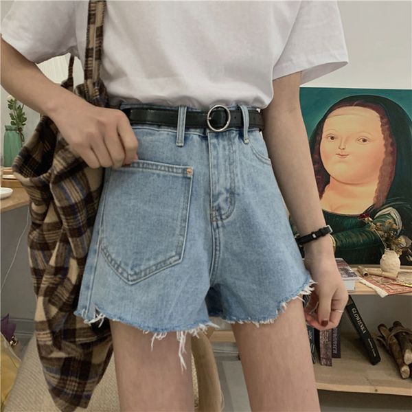 high waist jeans shorts women summer all-match casual short ripped jeans new 2020 korean streetwear denim shorts feminino p612, White;black
high waist jeans shorts women summer all-match casual short ripped jeans new 2020 korean streetwear denim shorts feminino p612, White;black
