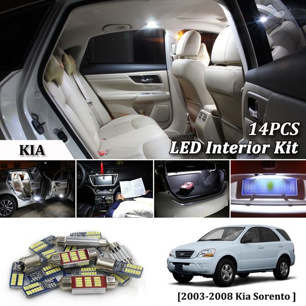 14pcs white canbus led car interior lights upgrade kit for 2003-2008 kia sorento led interior dome trunk lights
14pcs white canbus led car interior lights upgrade kit for 2003-2008 kia sorento led interior dome trunk lights