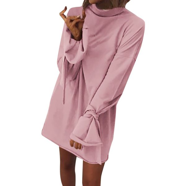 2019 fashion trend new high-end women's long sleeve solid color dress autumn high leader lace women, White
2019 fashion trend new high-end women's long sleeve solid color dress autumn high leader lace women, White