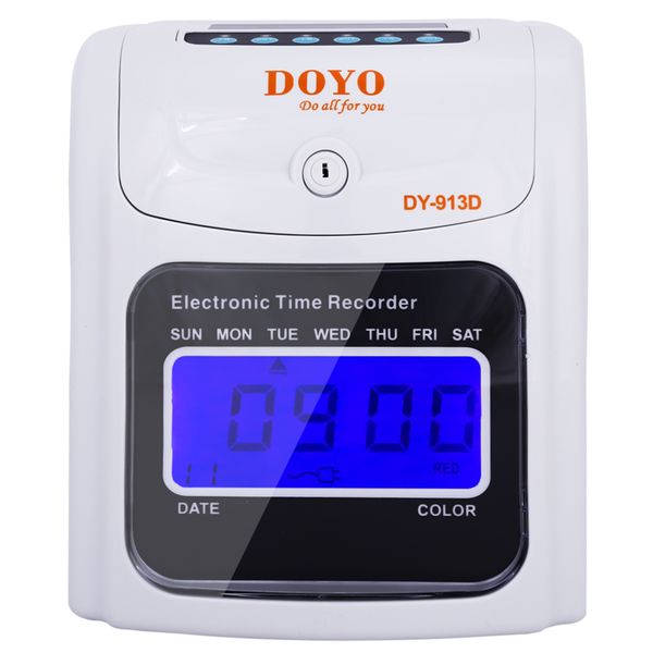 electronic punch card machine english button card paper attendance machine punch clock  lcd surface with built-in battery
electronic punch card machine english button card paper attendance machine punch clock  lcd surface with built-in battery