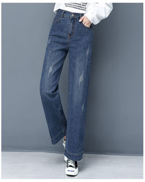 the blue new han edition show thin big yards of tall waist single-breasted burrs wide-legged pants
the blue new han edition show thin big yards of tall waist single-breasted burrs wide-legged pants