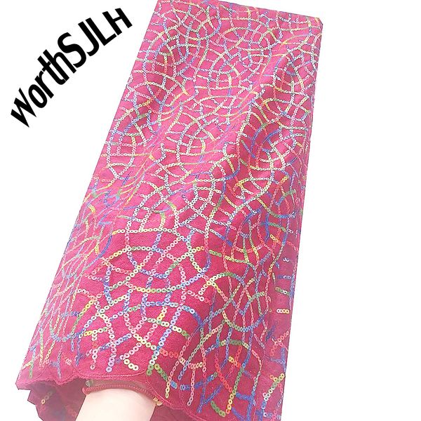 worthsjlh african velvet lace fabric wedding dress tulle lace fabrics orange sequins latest nigeria laces material, Black;white
worthsjlh african velvet lace fabric wedding dress tulle lace fabrics orange sequins latest nigeria laces material, Black;white