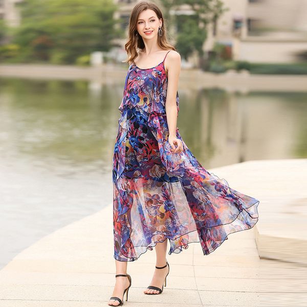 bohemia real silk beach dress 2020 sling silk printed lotus leaf holiday 100% silk dress, Black;gray
bohemia real silk beach dress 2020 sling silk printed lotus leaf holiday 100% silk dress, Black;gray