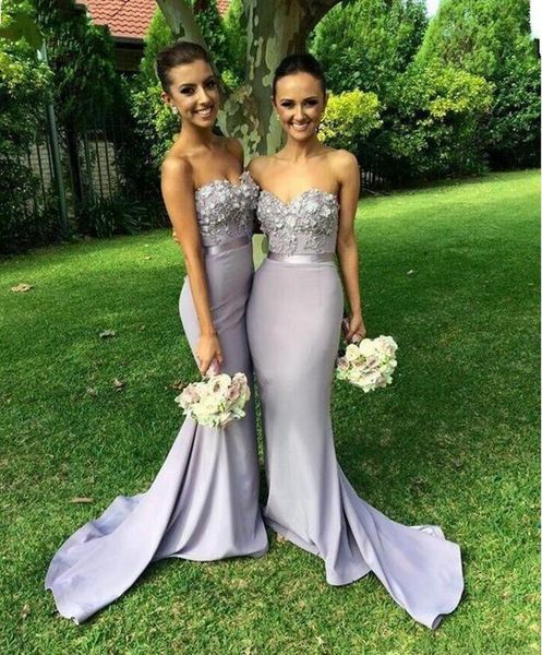 2019 new elegant lilac long mermaid bridesmaid dress sweetheart appliques beaded maid of honor dress off shoulder bridal gowns, White;pink
2019 new elegant lilac long mermaid bridesmaid dress sweetheart appliques beaded maid of honor dress off shoulder bridal gowns, White;pink
