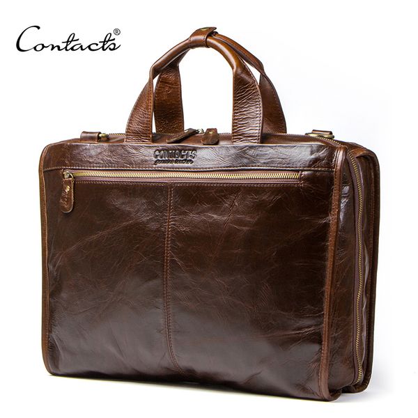contact's cowhide leather men's briefcase vintage man bag large capacity for 13.3 inch lapmaletin man computer bag mens bags cj191
contact's cowhide leather men's briefcase vintage man bag large capacity for 13.3 inch lapmaletin man computer bag mens bags cj191