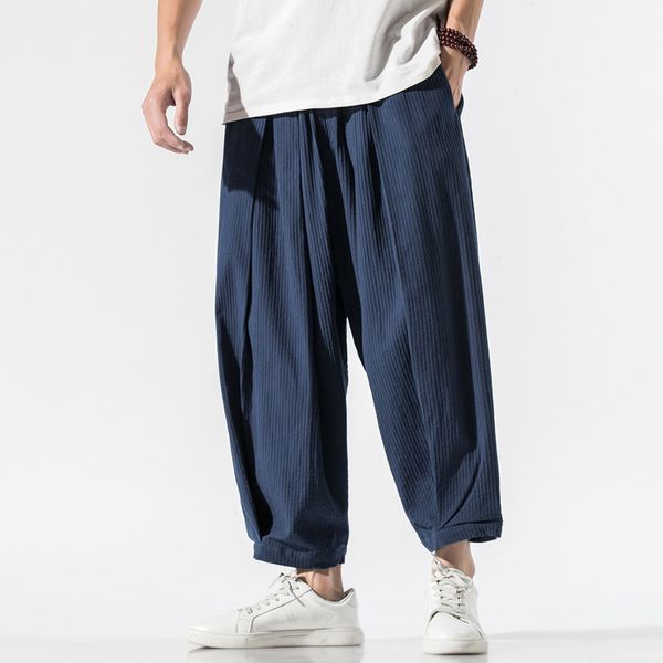 men's wide crotch trousers chinese style casual harem pants 2020 autumn solid streetwear oversize man pants plus size 5xl, Black
men's wide crotch trousers chinese style casual harem pants 2020 autumn solid streetwear oversize man pants plus size 5xl, Black