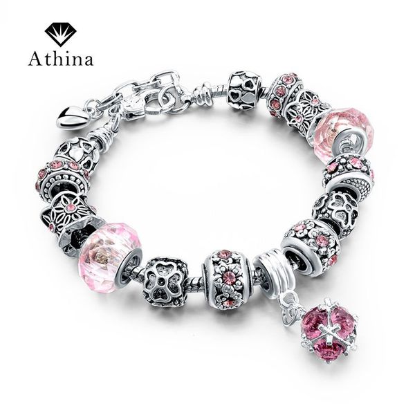 women bracelets crystal jewelry pink beads bracelets for women snake chain women bracelets bangles pulsera sbr150306, Silver
women bracelets crystal jewelry pink beads bracelets for women snake chain women bracelets bangles pulsera sbr150306, Silver