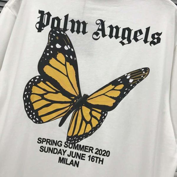 angels beauty tide butterfly slogan pa round neck short sleeve palm t-shirt men and women 01, Black;brown
angels beauty tide butterfly slogan pa round neck short sleeve palm t-shirt men and women 01, Black;brown
