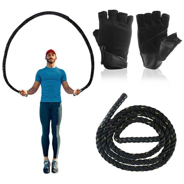 тяжелый скакалка с перчатками для женщин мужчины excercise и фитнес battle канаты физическое тело сила тренировки наращивания мышечной массы
тяжелый скакалка с перчатками для женщин мужчины excercise и фитнес battle канаты физическое тело сила тренировки наращивания мышечной массы
