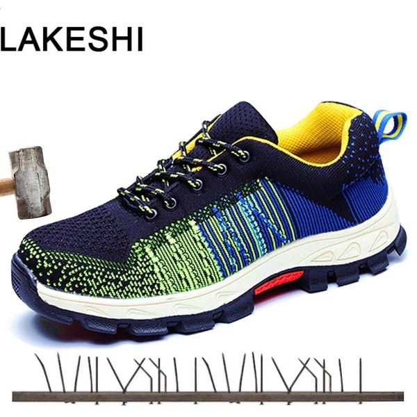 fashion safety shoes men steel toe work shoes breathable anti-piercing safety boots men's work for men sneakers, Black
fashion safety shoes men steel toe work shoes breathable anti-piercing safety boots men's work for men sneakers, Black